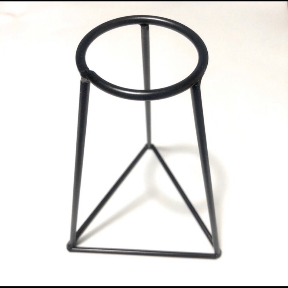 Black Modern Wire Flower Vase Home Decor - Picture 2 of 5
